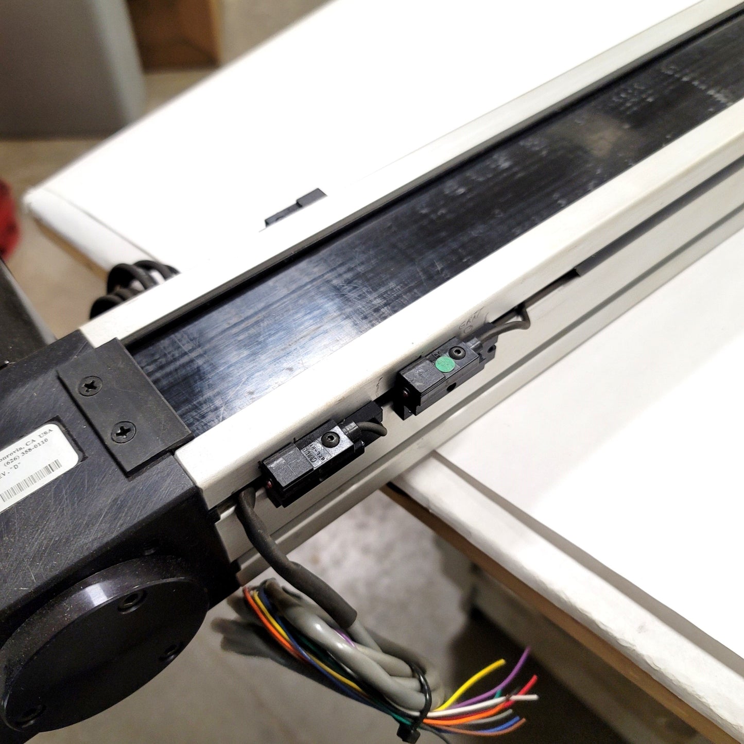 Used LinTech Model 206348 Belt Drive Linear Actuator NEMA 34, Travel: 50", 12,650lbs
