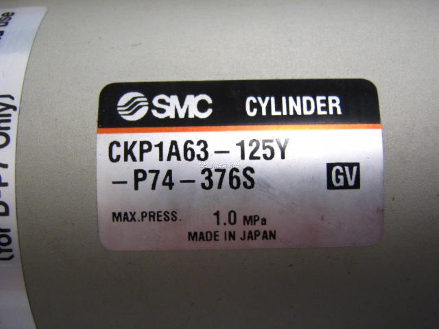Used SMC CKP1A63-125Y-P74-376S Pneumatic Cylinder 63mm Bore 125mm Stroke