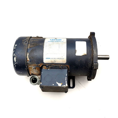 Used LEESON C42017FK6C DC Permanent Magnet Motor 1/2HP, 180VDC, 56C Frame, 1,750RPM
