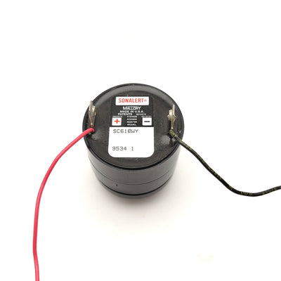 Used Mallory SC616WY SONALERT Piezo Transducer Slow Warble Alarm 6-16VDC, 62-81dB