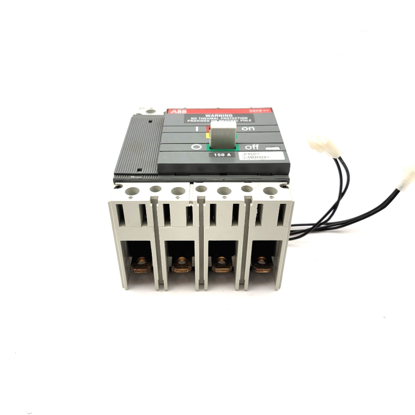 Used ABB 530-4014A S3N150TW-4NA/AP SACE S3 4-Pole Circuit Breaker 600VAC, 150A