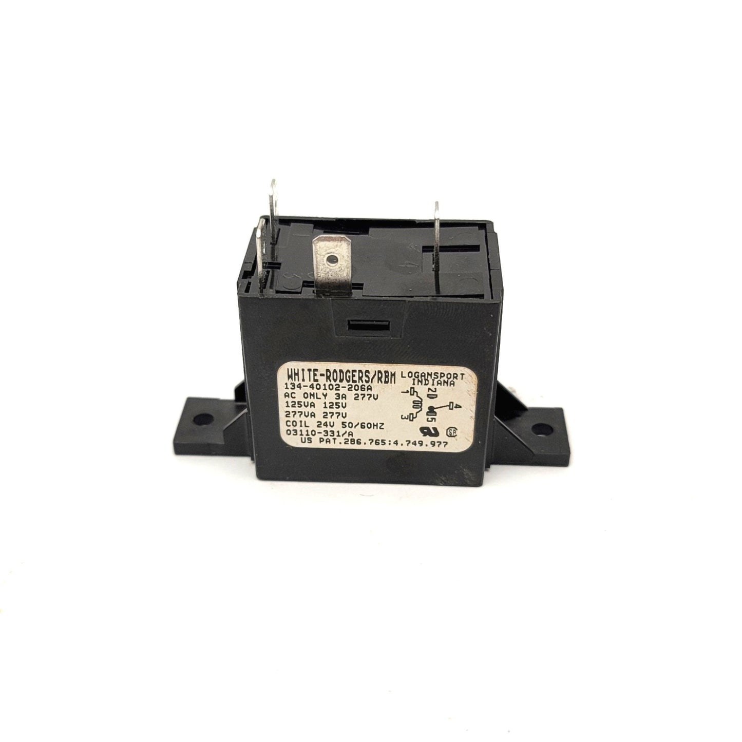 Used White-Rodgers 134-40102-206A RBM Relay Contact: 277VAC 3A, Coil: 24VAC 50/60Hz