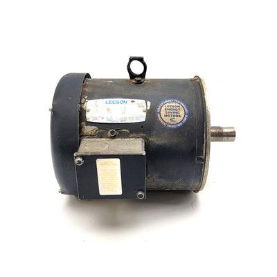 Used LEESON C182T17FC25E 131498 3-Phase Motor 3HP, 1760RPM, 575VAC 3.4A, Frame: 182TC