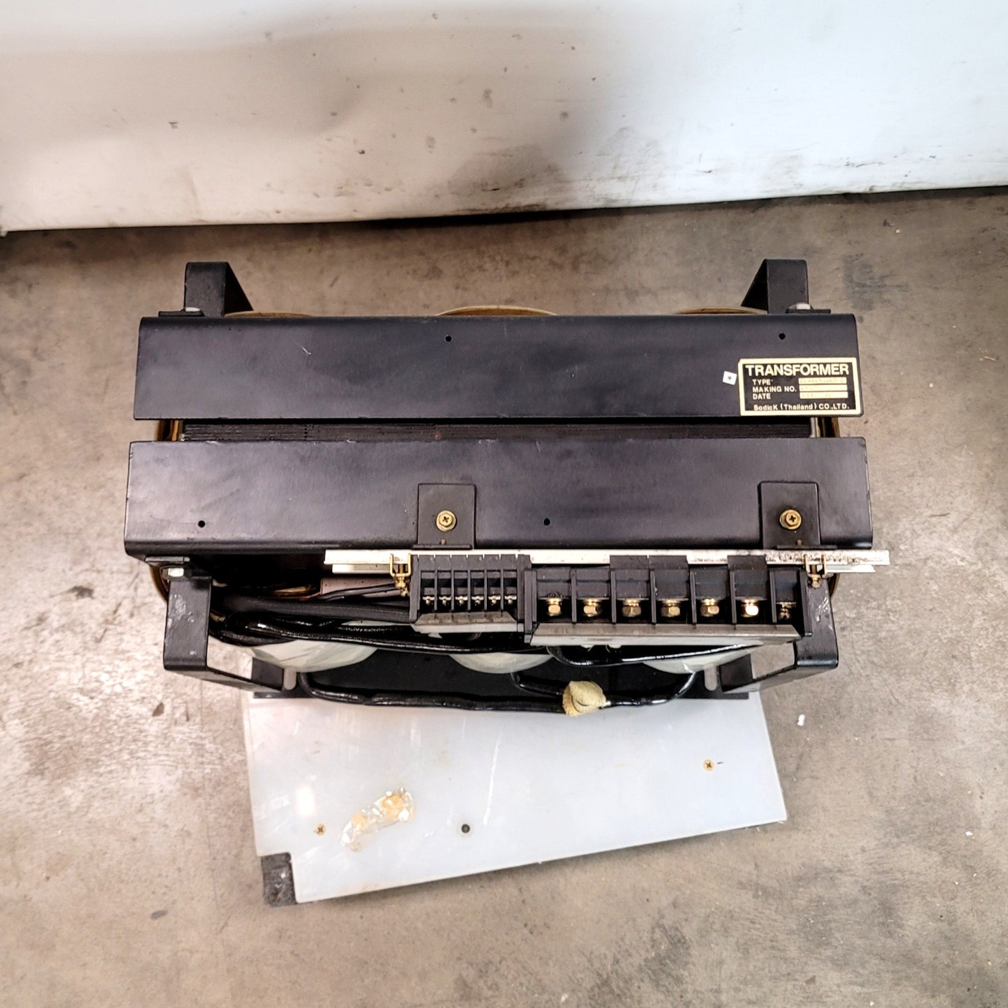 Used Fine Sodick TR.AVRW.27050 B Main Transformer From Sodick EX 21 Controller