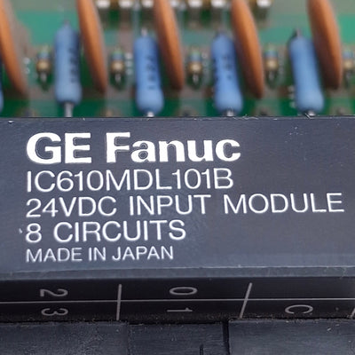 Used GE Fanuc IC610MDL101B Series One PLC Input Module, 8-Point, Voltage: 24VDC