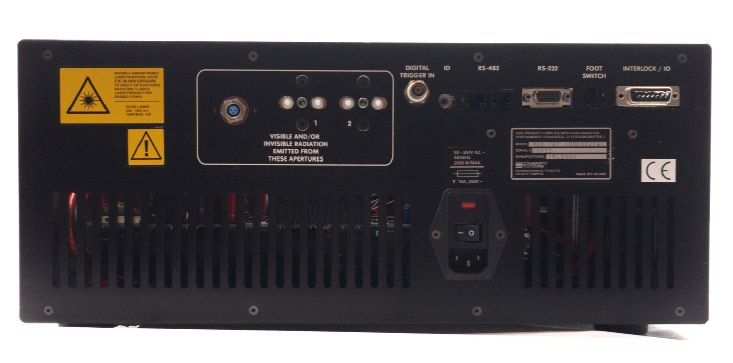 Used Coherent Duo FAP Fiber Optic LASER Diode System 2x 30W 795nm SMA905 115/230VAC