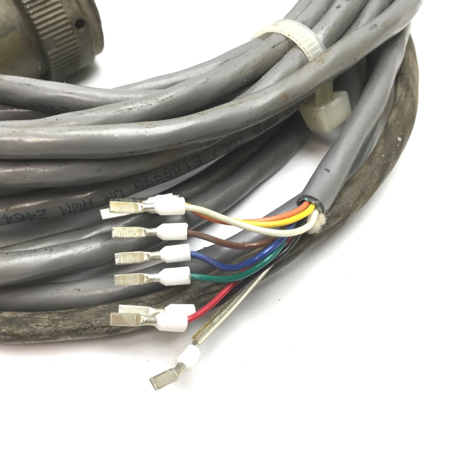 Used Parker 71-011777-25-C Zeta Motor Drive Cable, 19-Pin Round to Flying Leads, 25'