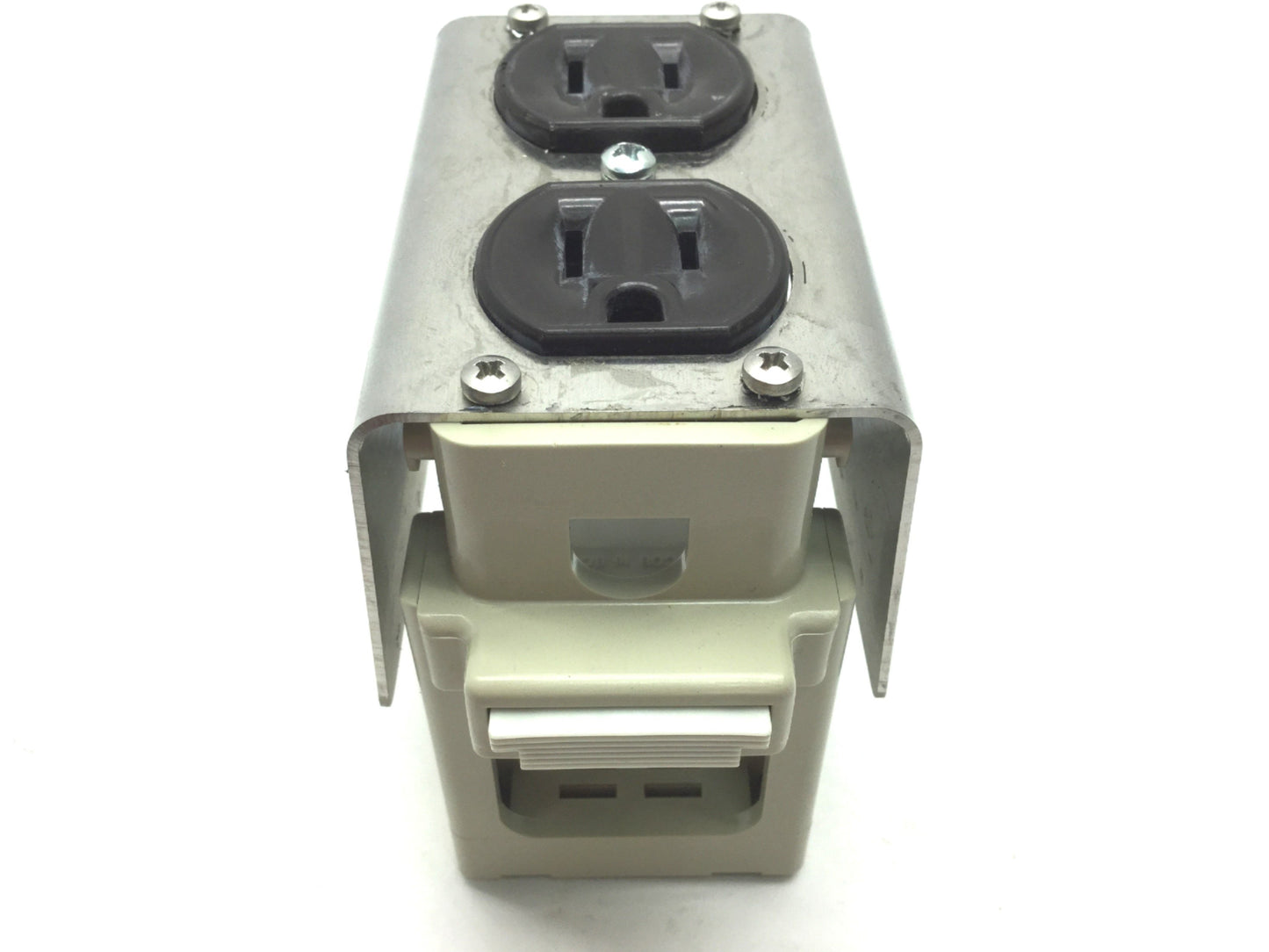 Used Ilme COB 16 BC Mounting Adapter W Leviton Electrical Outlet
