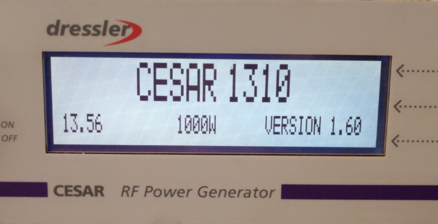 Used dressler CESAR 1310 D RF Power Supply/Generator, 13.56MHz, 1000W, 220VAC 10A