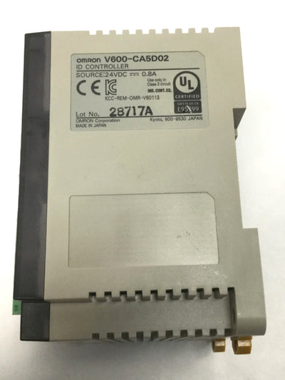 Used Omron V600-CA5D02 Industrial RFID System 2-Channel ID Controller RS-232/422/485