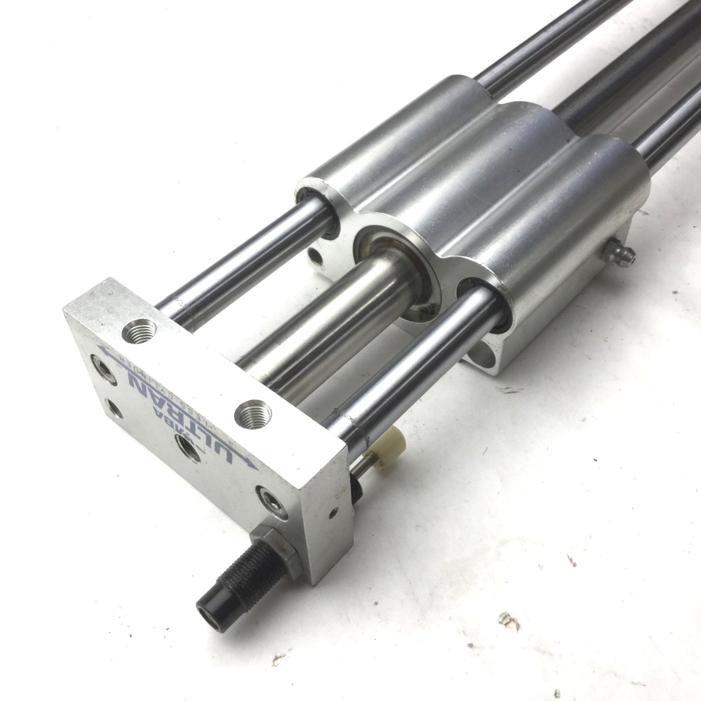 Used Bimba Ultran Rodless Cylinder, Travel: 16", 2" x 2-7/8" Stage Area, 21.25" Total