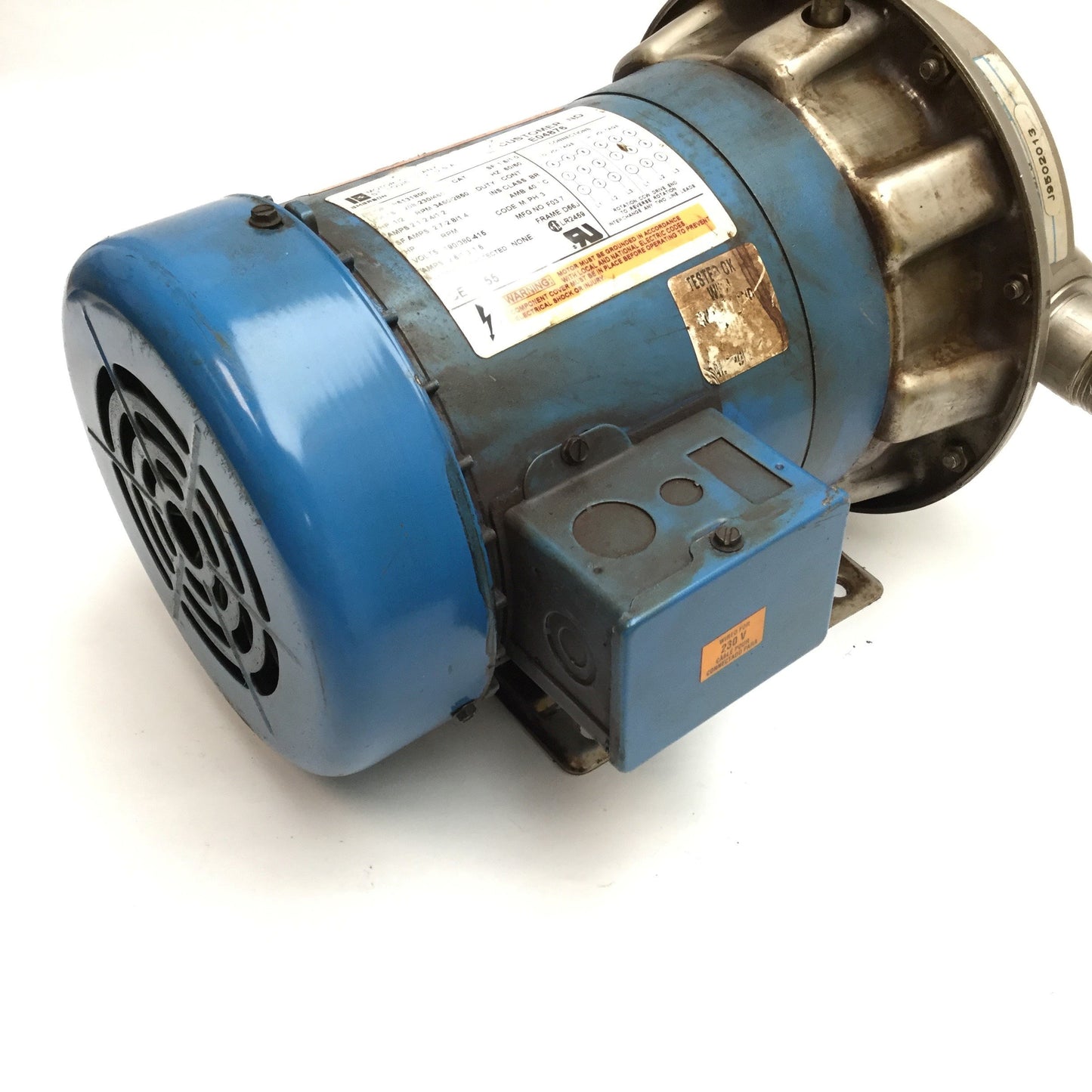 Used G&L Pumps NPE 1ST1C5F3 Centrifugal Pump with Emerson R6131800 Motor, 3-Phase