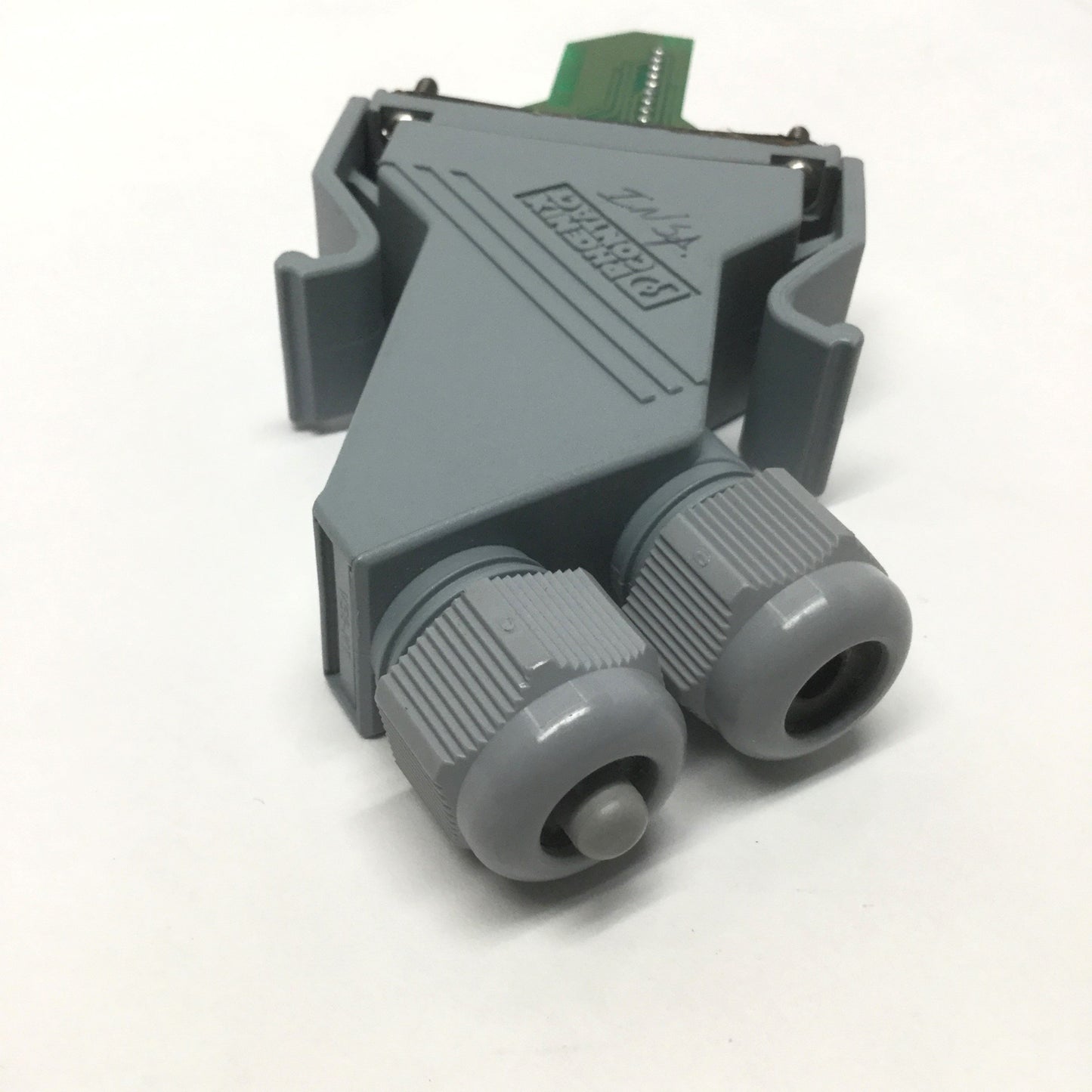 Used Phoenix PLUSCON Panel Mount D-Sub 9-Pin Breakout Bulkhead Plug Connector Kit