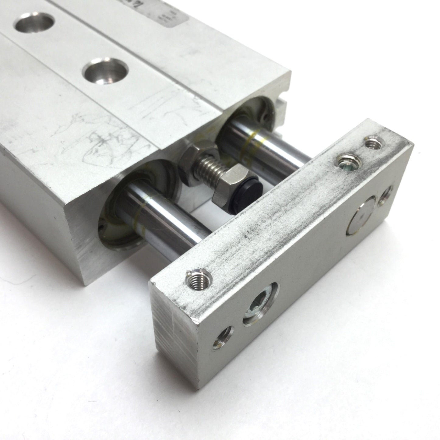 Used Bimba TB-2010-MV Twin Bore Cylinder, Bore: 20mm, Stroke: 10mm, Ports: M5x0.8