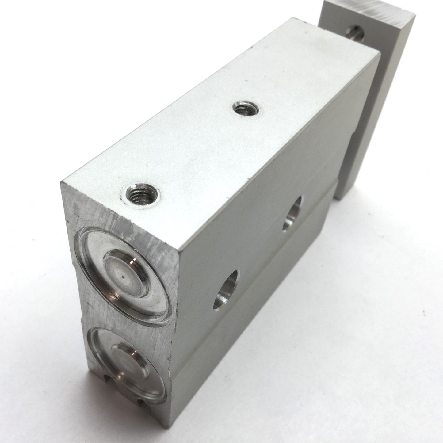 Used Bimba TB-2010-MV Twin Bore Cylinder, Bore: 20mm, Stroke: 10mm, Ports: M5x0.8