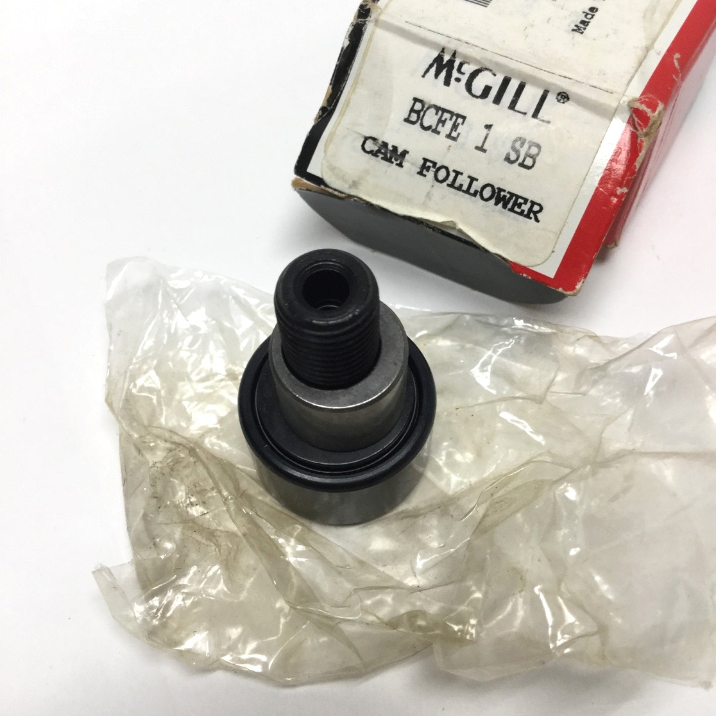 New McGill BCFE 1 SB Cylindrical Cam Follower, 1" Roller Diameter, 7/16-20 Thread