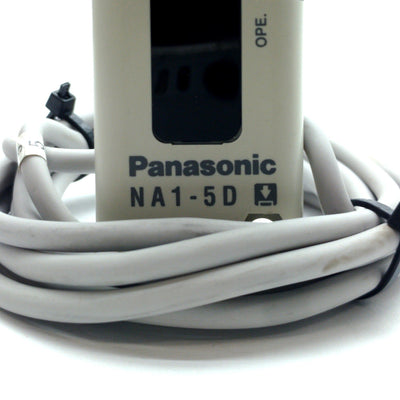 Used Panasonic NA1-5D-PN Through Beam Sensor Receiver 55mm x 3m Area 6' Long 12-24VDC