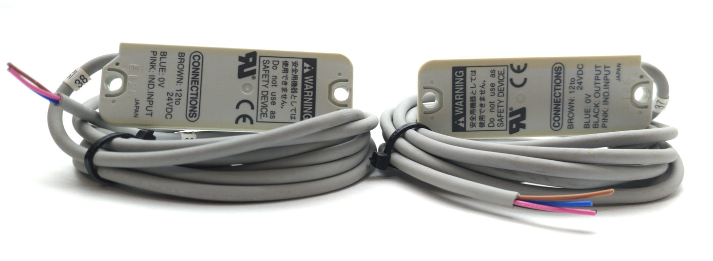 Used Panasonic NA1-PK3-PN Through Beam Sensor 49mm x 30cm Area PNP 12-24VDC