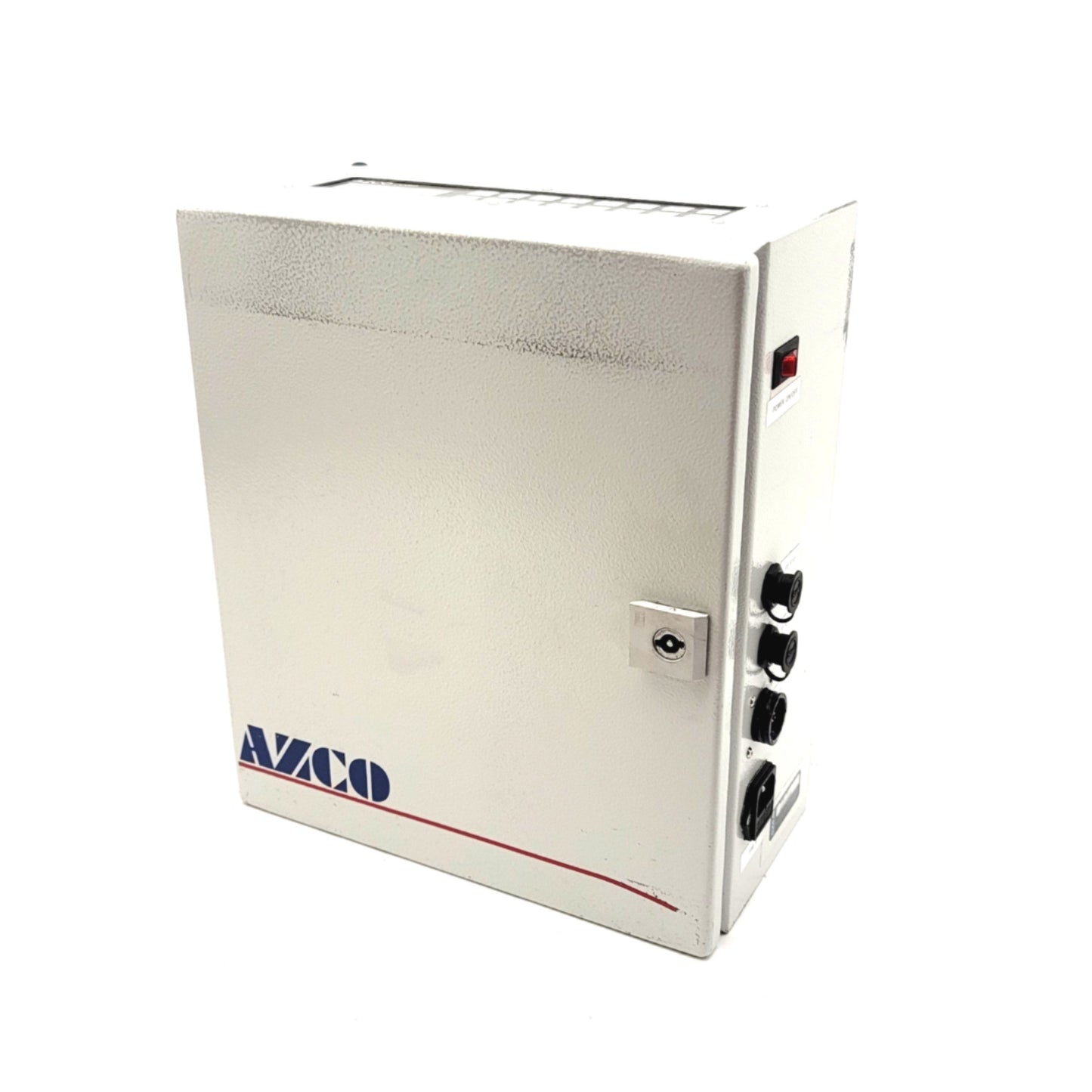 Used AZCO Corp #34488 Control Box For FG-110 Sur-Size Cut-To-Length Machine, 120VAC