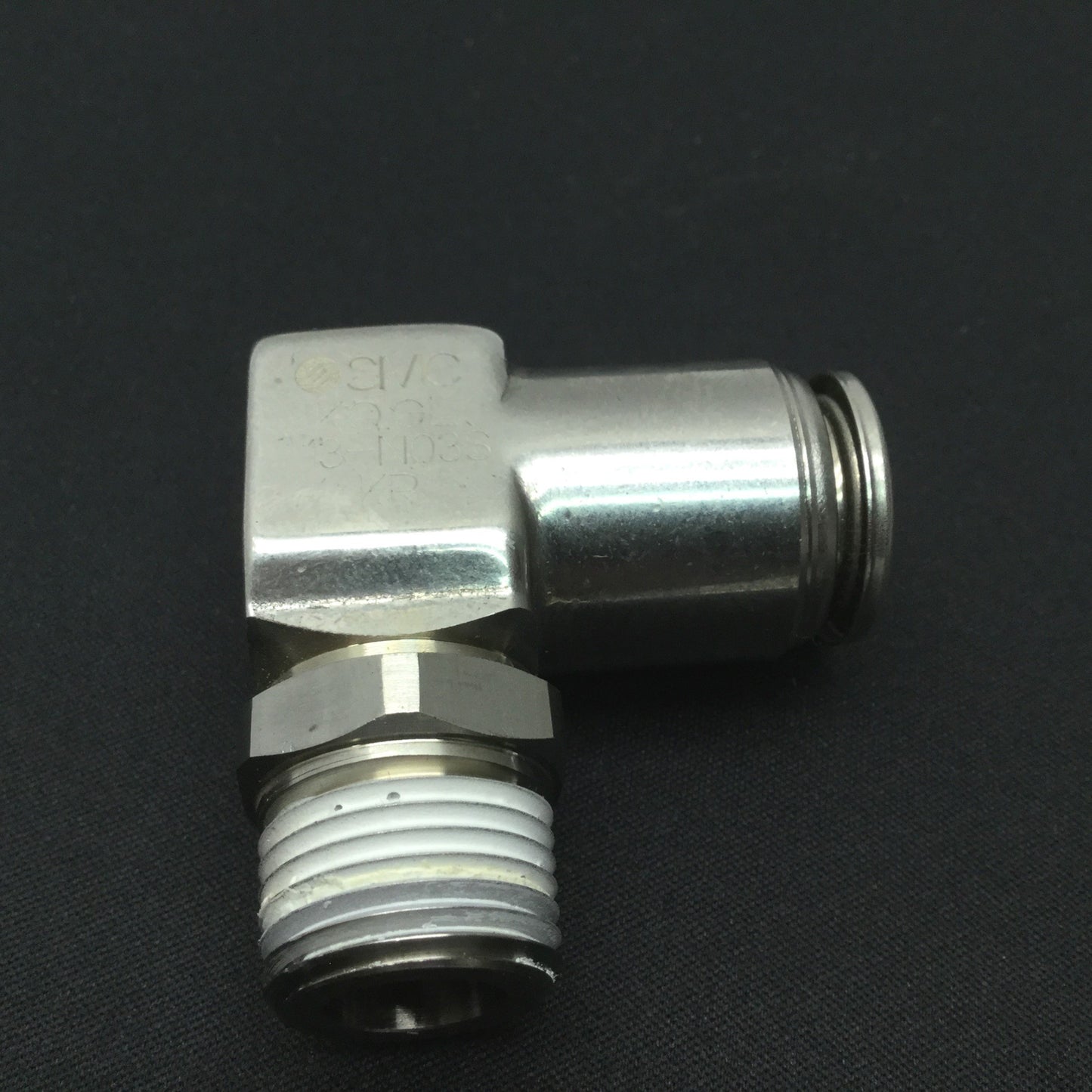 New SMC KQGL13-N03S Male Elbow Fitting, Tube: 1/2" (13mm), 3/8" NPT