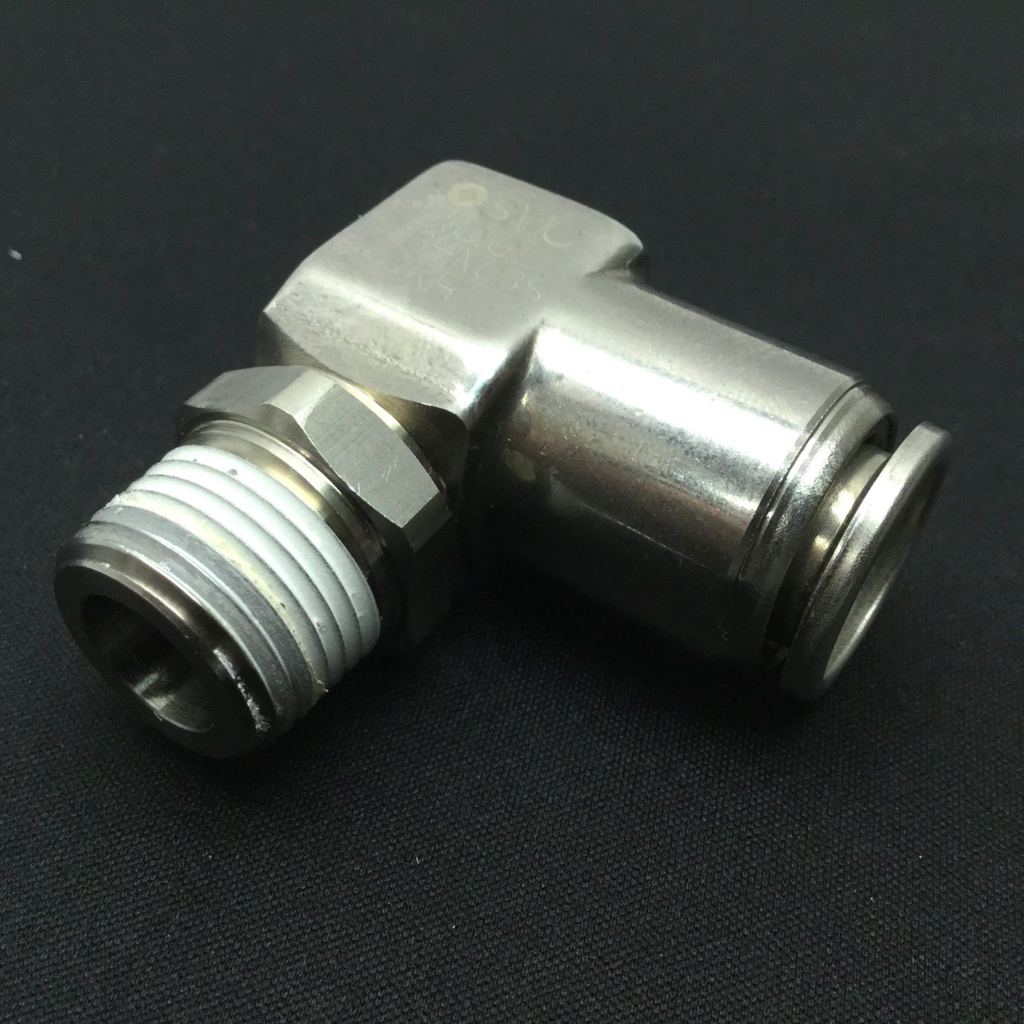 New SMC KQGL13-N03S Male Elbow Fitting, Tube: 1/2" (13mm), 3/8" NPT