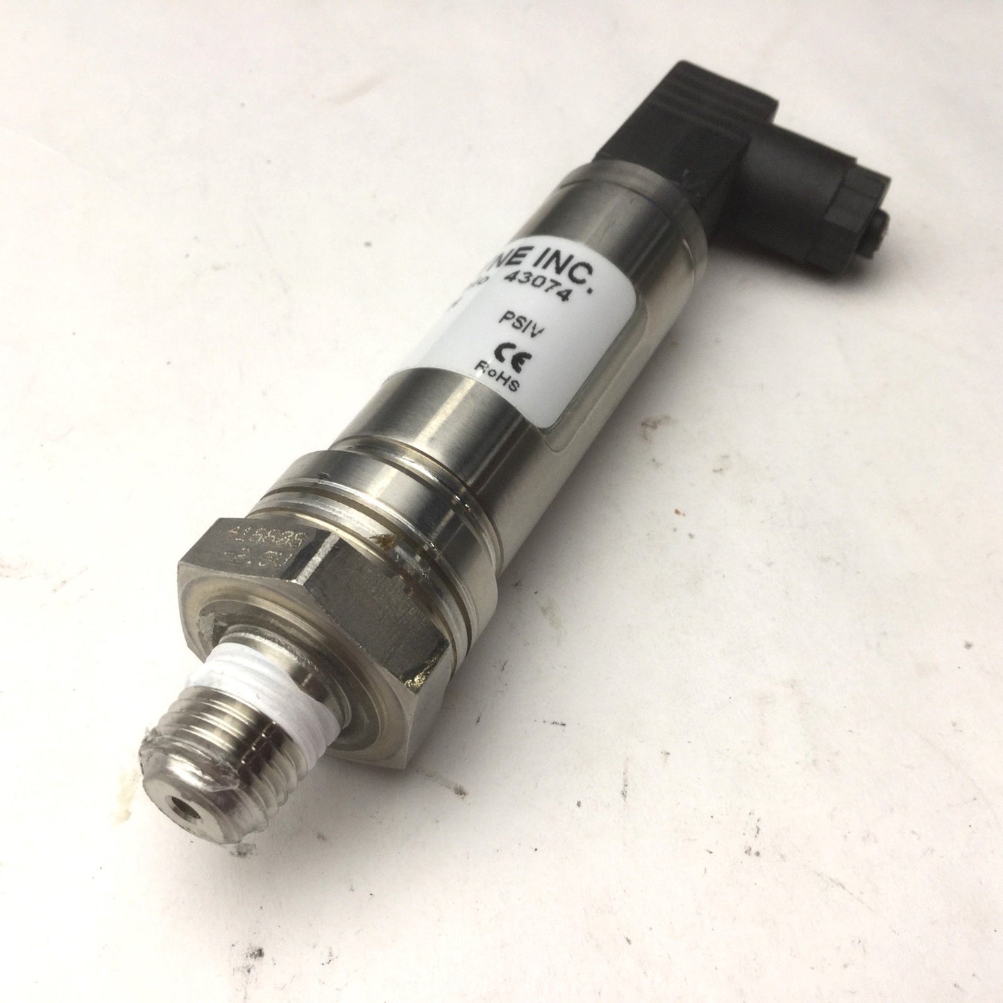 Used Omegadyne PX419-2.5VI-EH Pressure Transducer, 4-20mA Current Output, 0-2.5psi