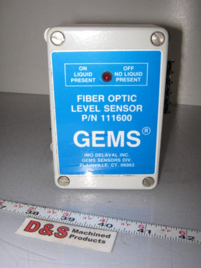 Used Gems 111600 Fiber Optic Level Sensor Control