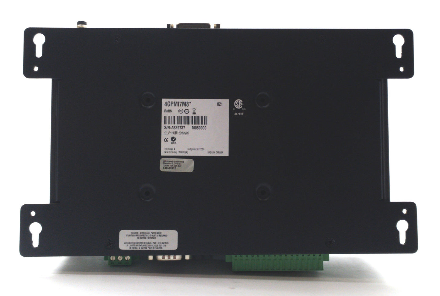 Used Matrox 4GPMI7M8* 4Sight GPm Industrial Machine GigE Vision PC, Intel i7, 24VDC
