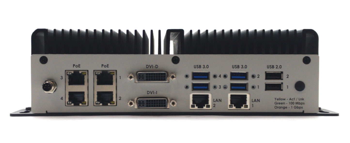 Used Matrox 4GPMI7M8* 4Sight GPm Industrial Machine GigE Vision PC, Intel i7, 24VDC
