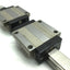 Used NSK L1H15S Rail & 2x H15 Bearing Blocks: 49mm x 27mm x 24mm, Length: 400mm