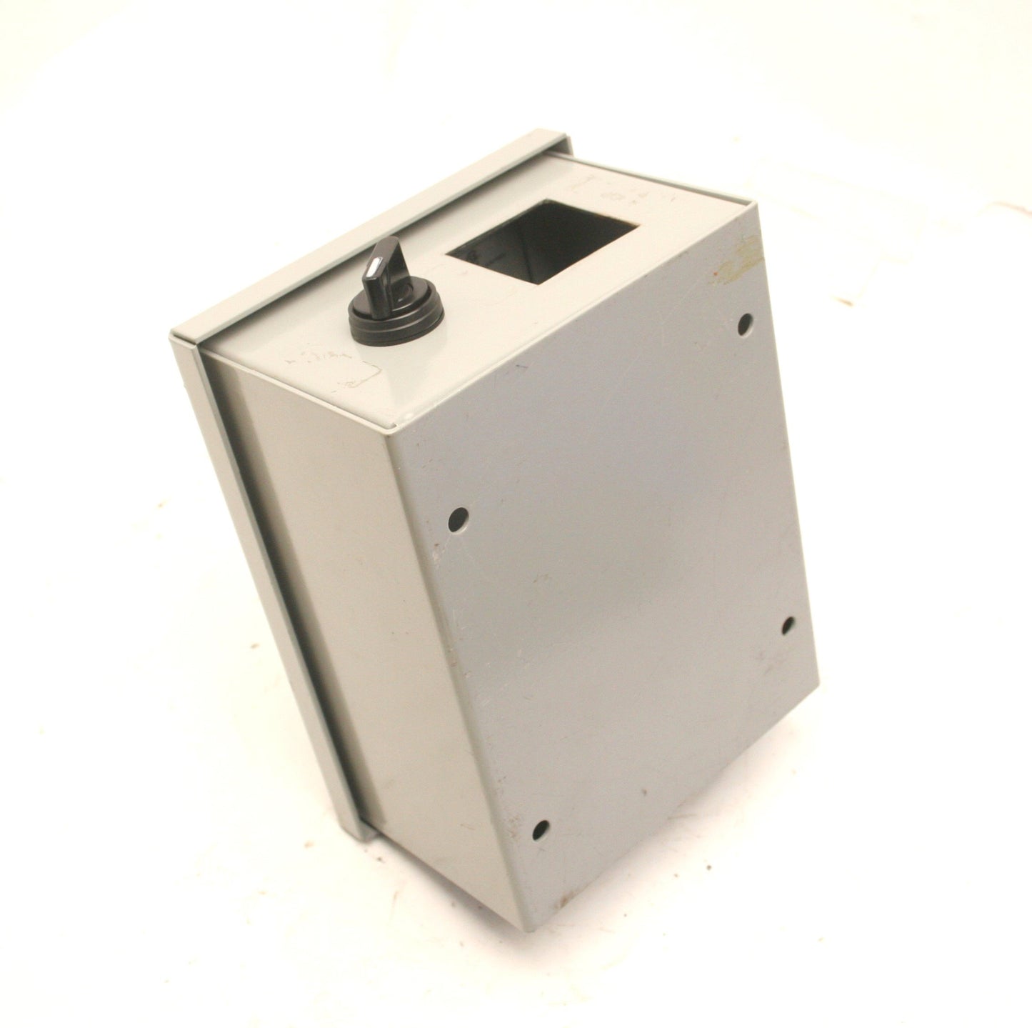 Used Wiegmann N1C060804WW Steel Electrical Enclosure, 8 x 4 x 6" *Holes*