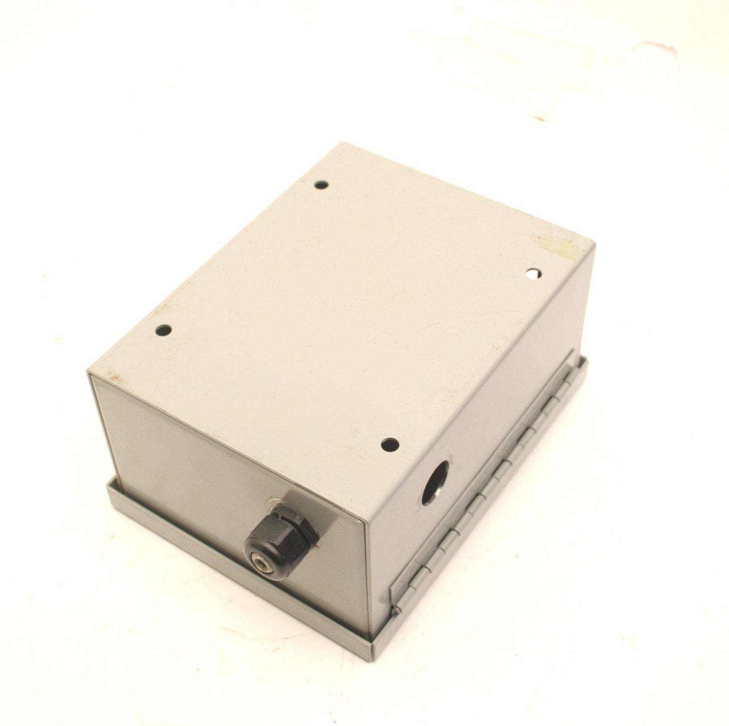 Used Wiegmann N1C060804WW Steel Electrical Enclosure, 8 x 4 x 6" *Holes*