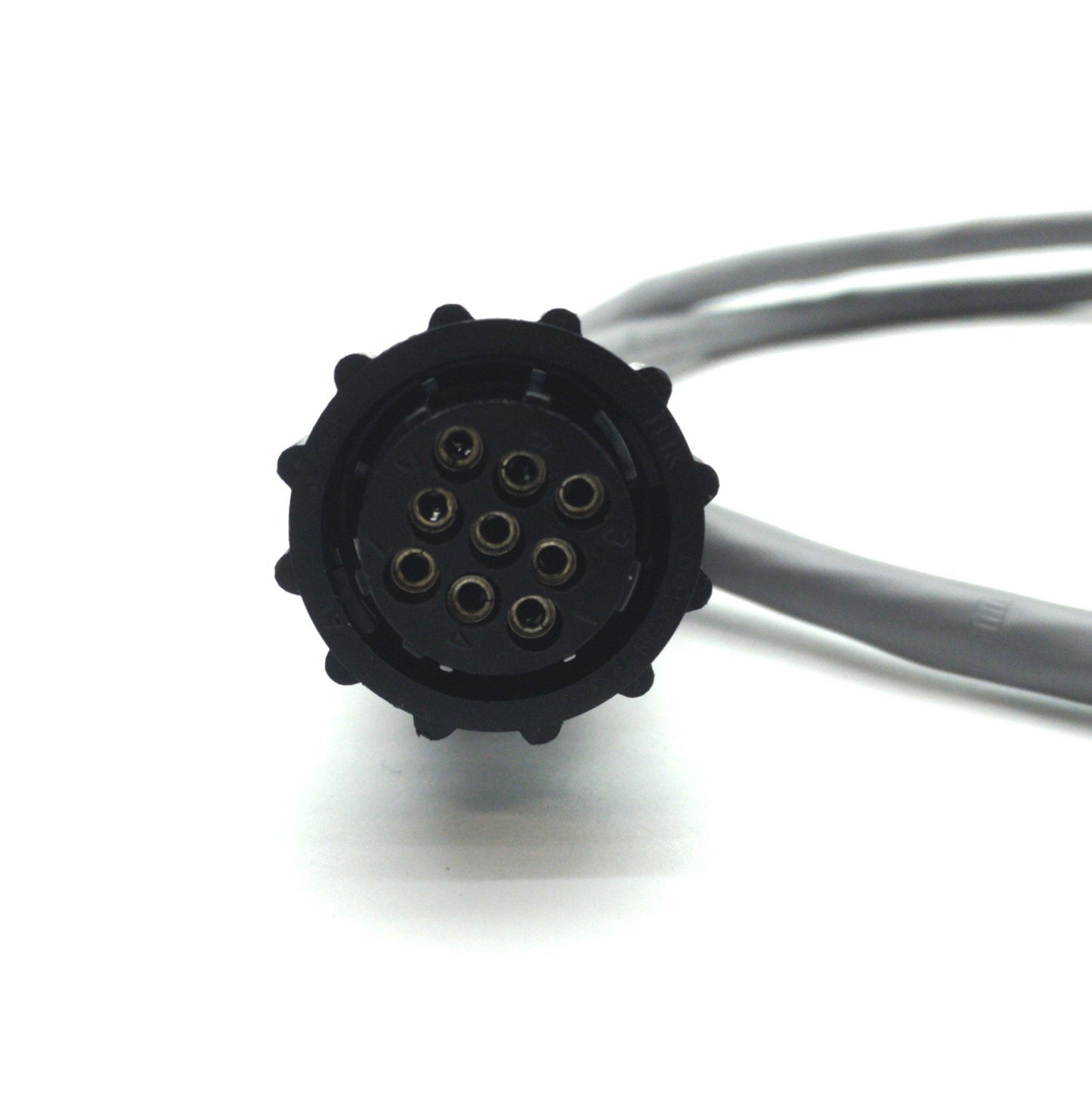 New Extension Cable 13-9 9-Pin Round Female Socket Connector to 9x Leads 2 1/2' Long