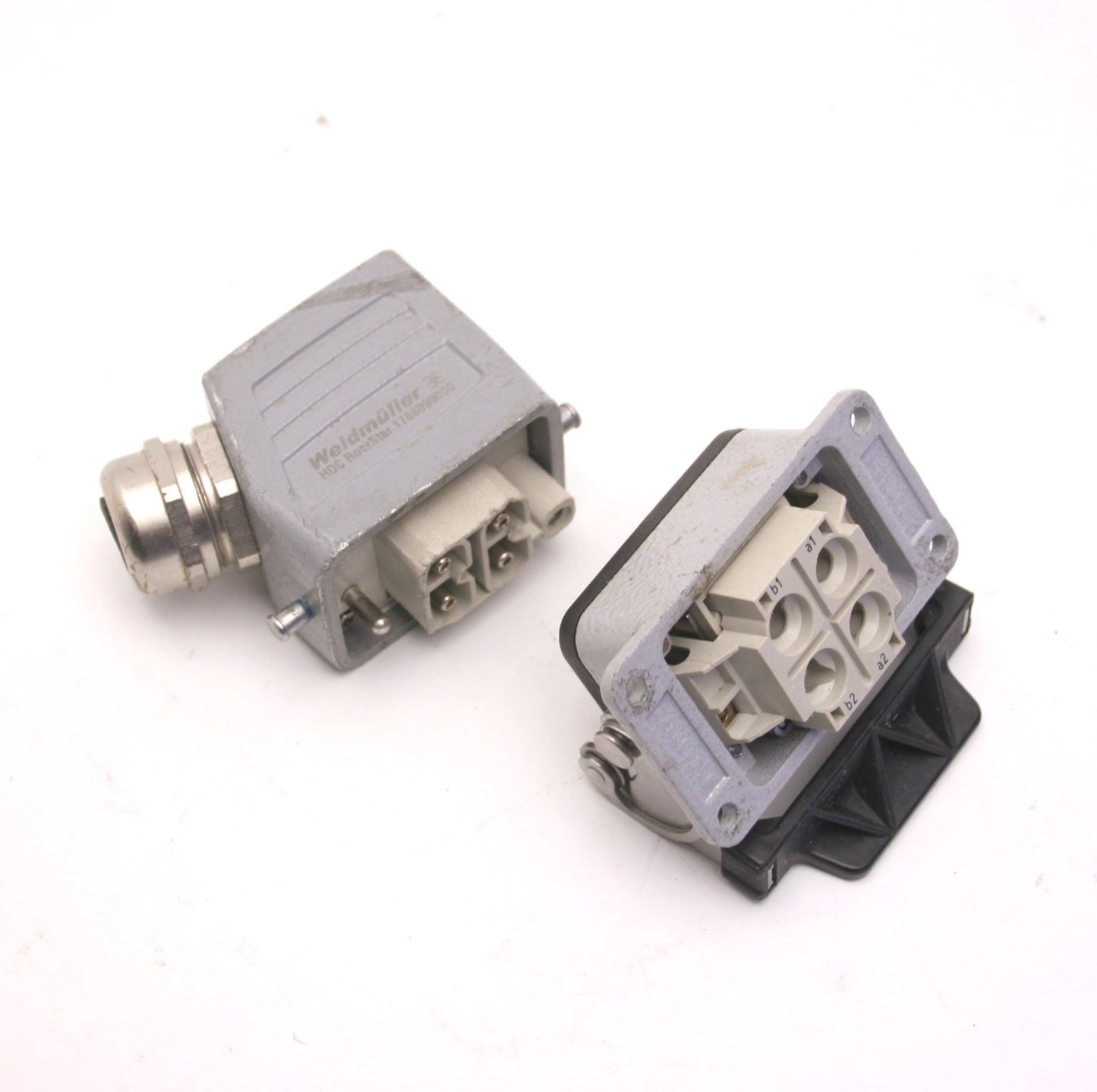 Used Weidmuller 1788090000 HDC Rockstar Connector Base and Hood, 40A 1000V