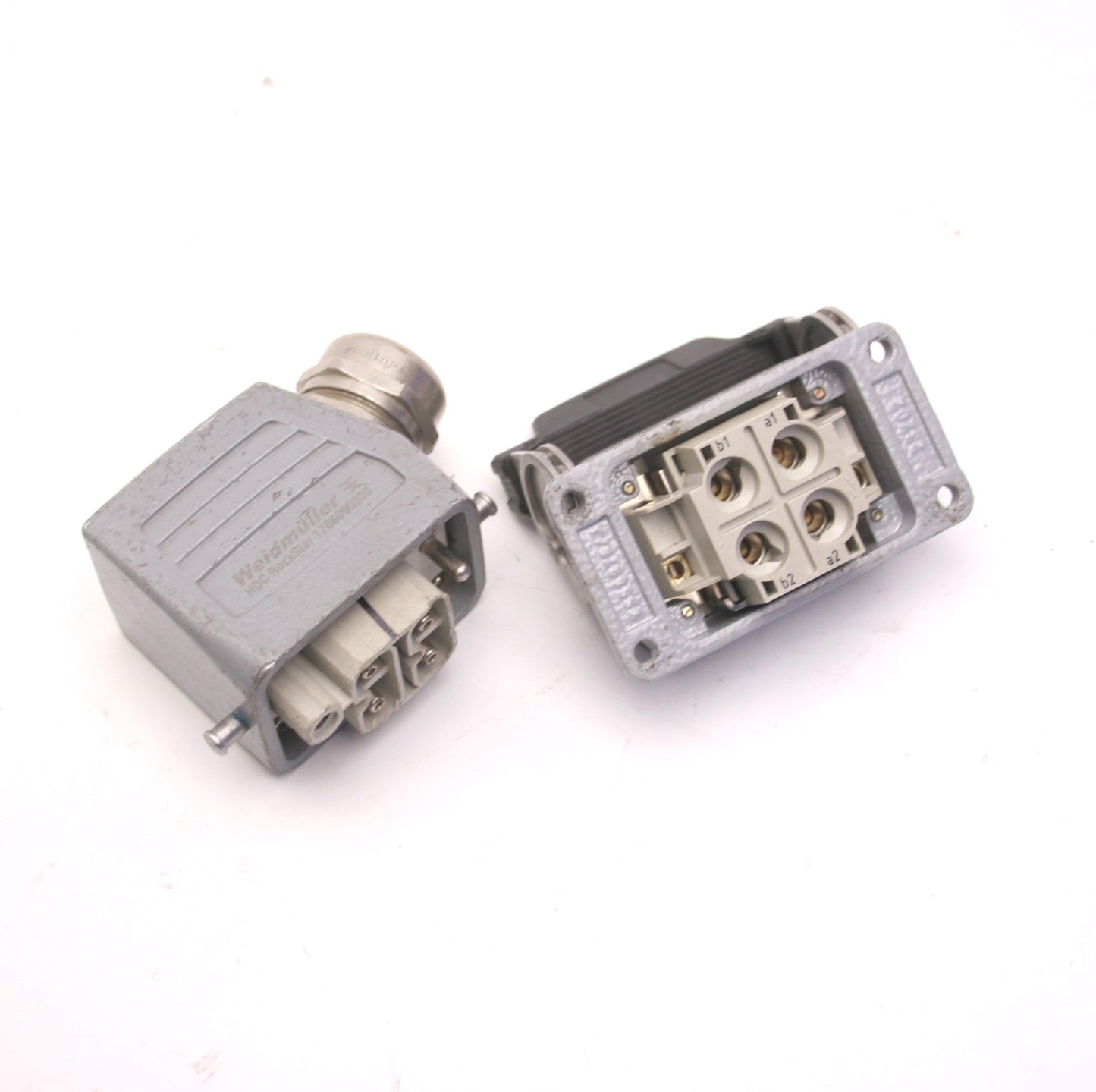 Used Weidmuller 1788090000 HDC Rockstar Connector Base and Hood, 40A 1000V