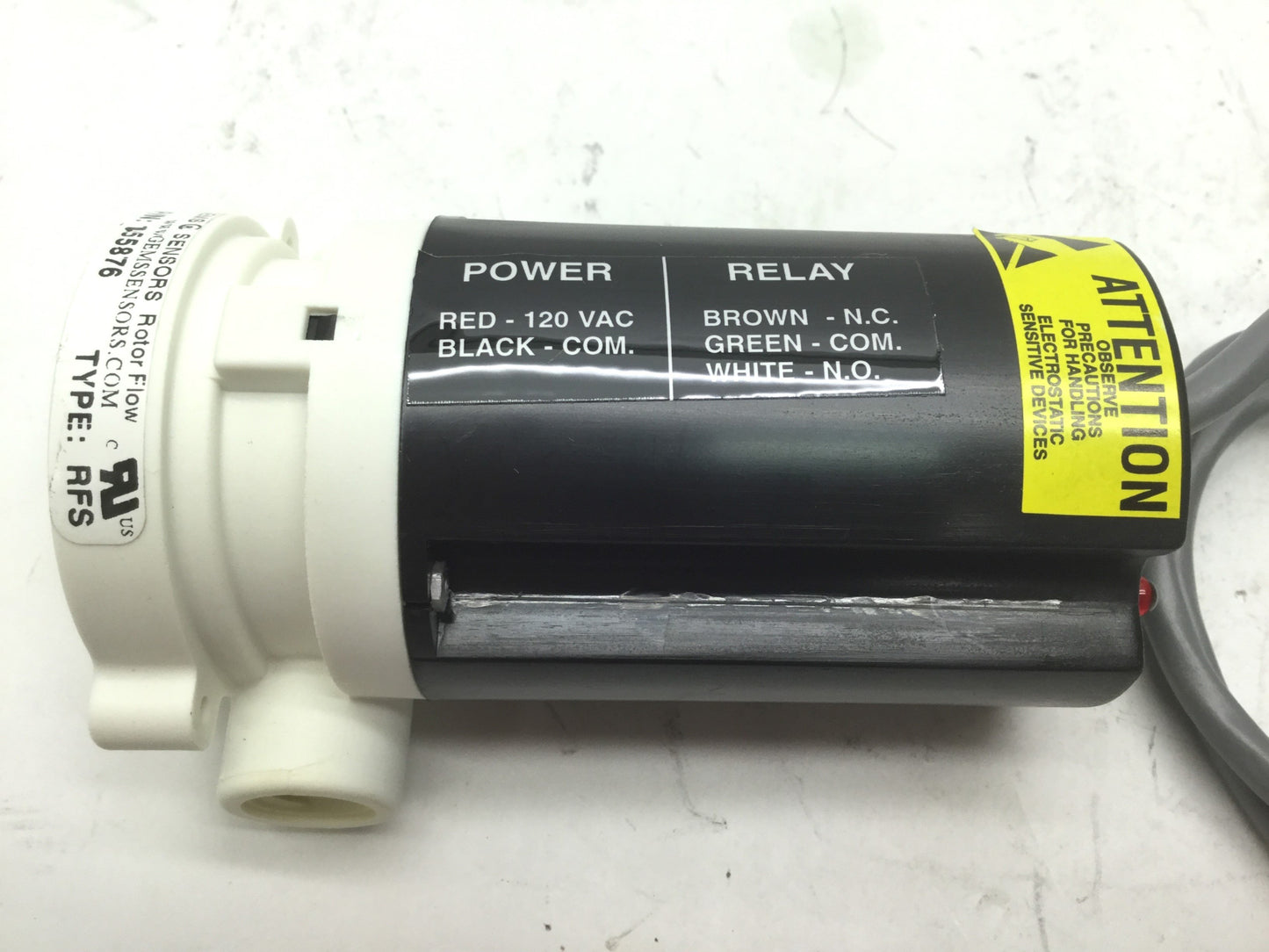 New GEMS 155876 Flow Sensor 1/4" NPT Flow 5 GPM, Voltage: 24VDC