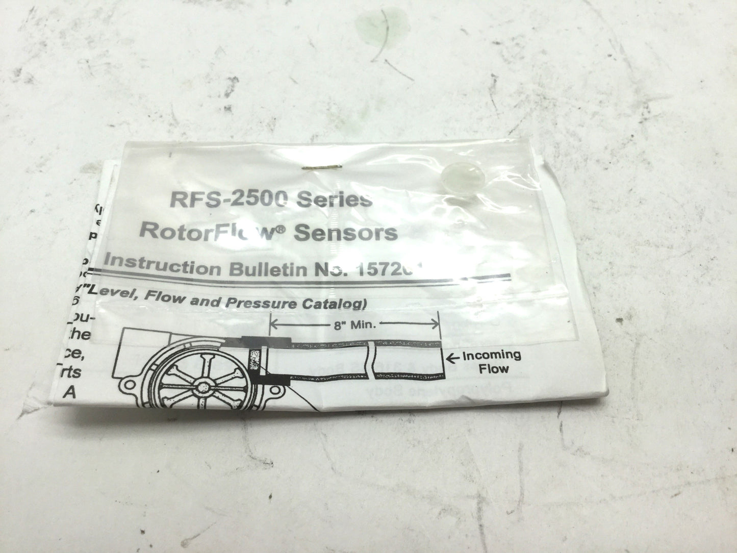 New GEMS 155876 Flow Sensor 1/4" NPT Flow 5 GPM, Voltage: 24VDC