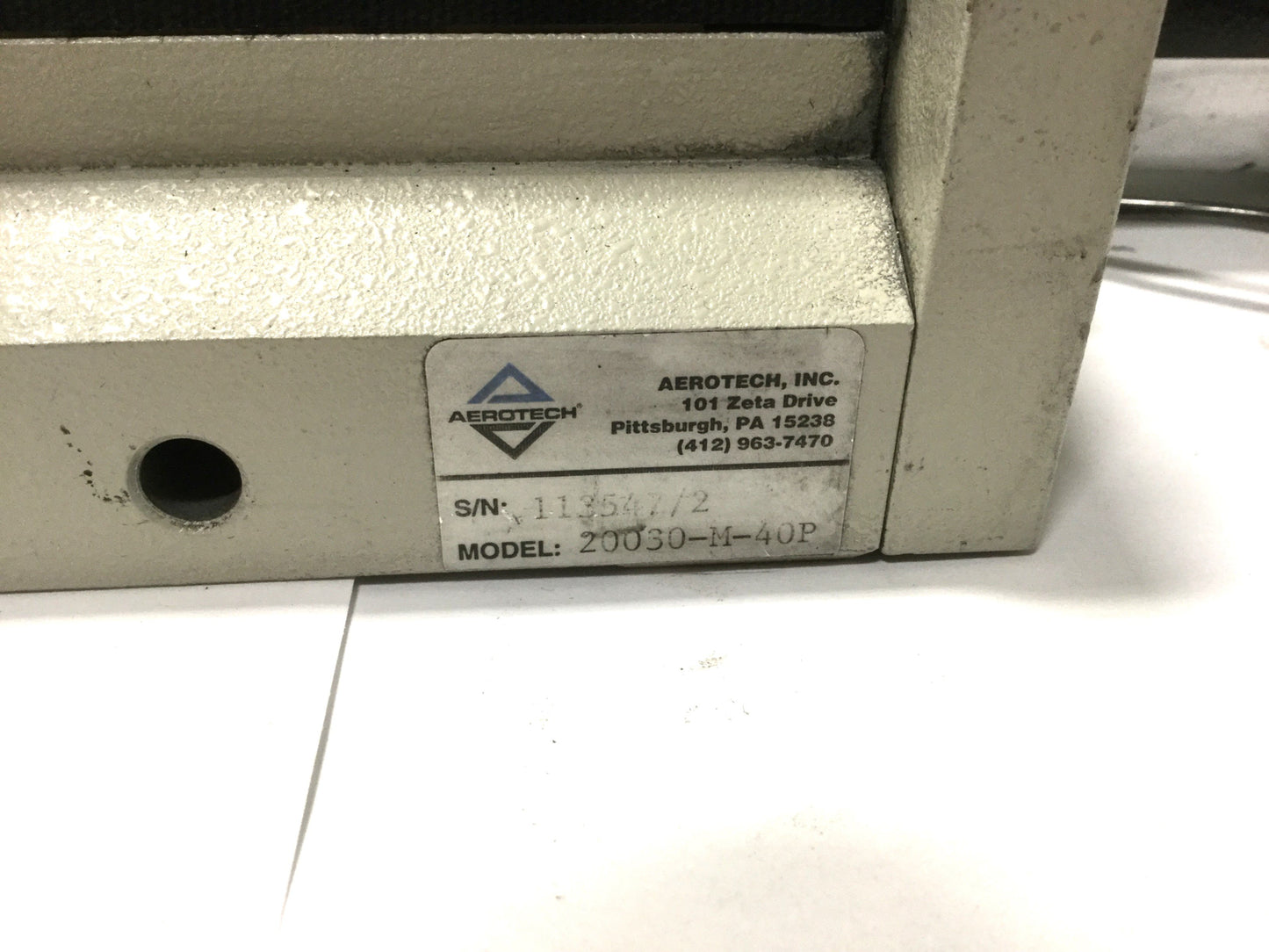 Used Aerotech Motorized Linear Stage 300mm Travel 4mm/rev 1050LT ATS20030-M-40P