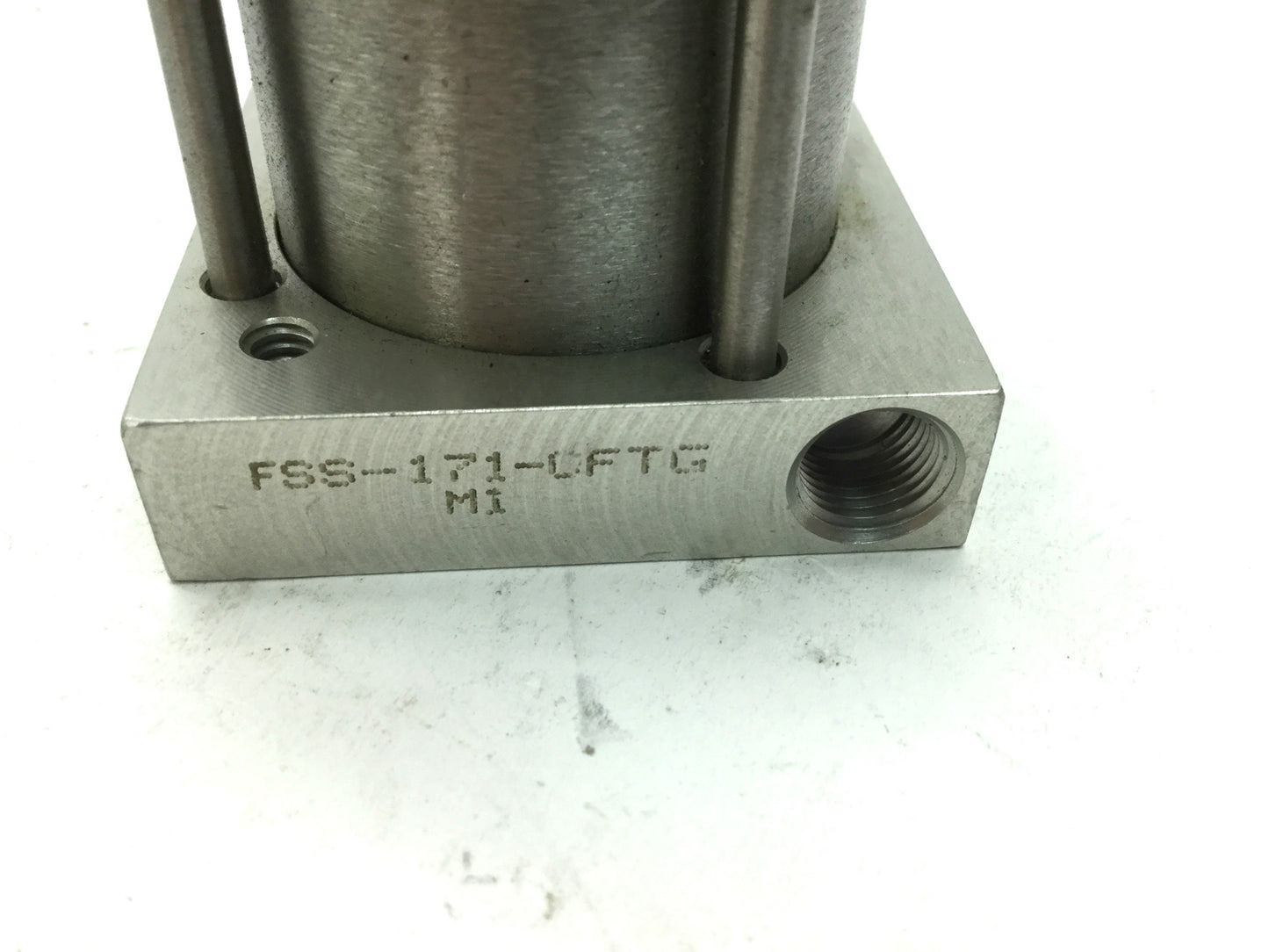 Used Bimba FSS-171-CFTG Flat-1 Square Cylinder Single Acting 1" Stroke 1-1/2" Bore