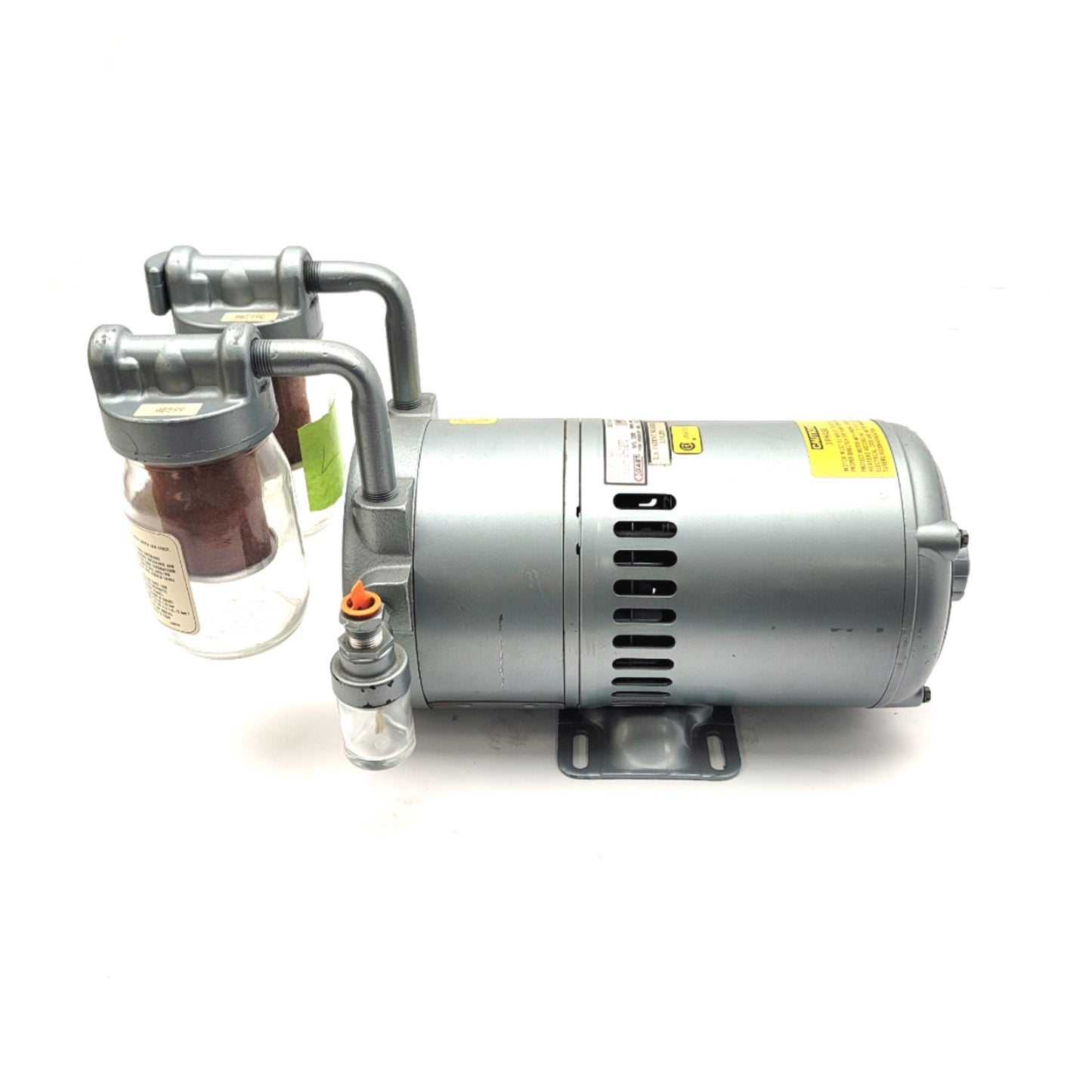 Used GAST 0822-V2-G273 Rotary Vane Vacuum Pump 208-220/440VAC 3-Ph, 1/2HP, 23in.Hg