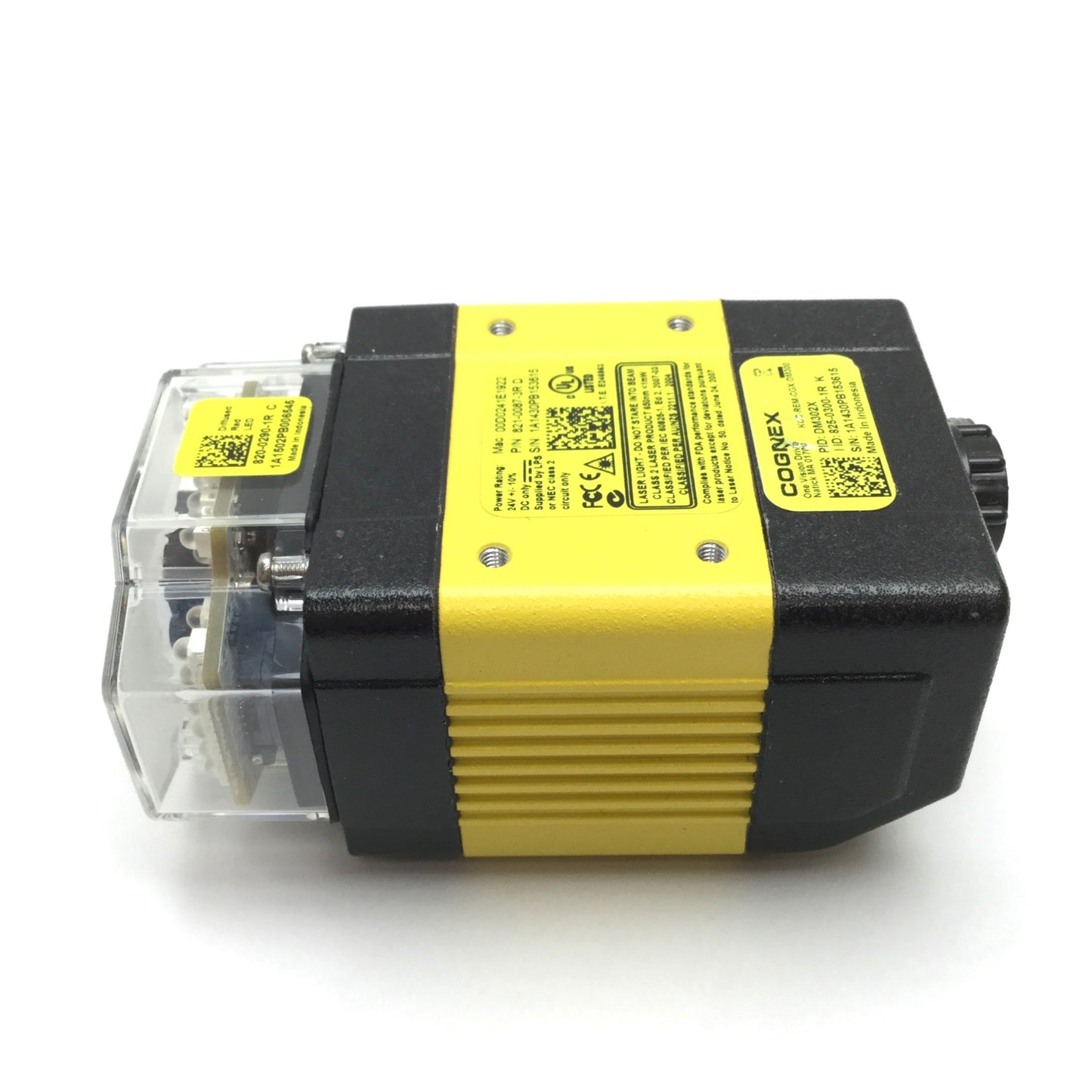 Used Cognex DM302X Dataman Fixed Mount Barcode Reader, 1D 2D, 24VDC, 1280x1024