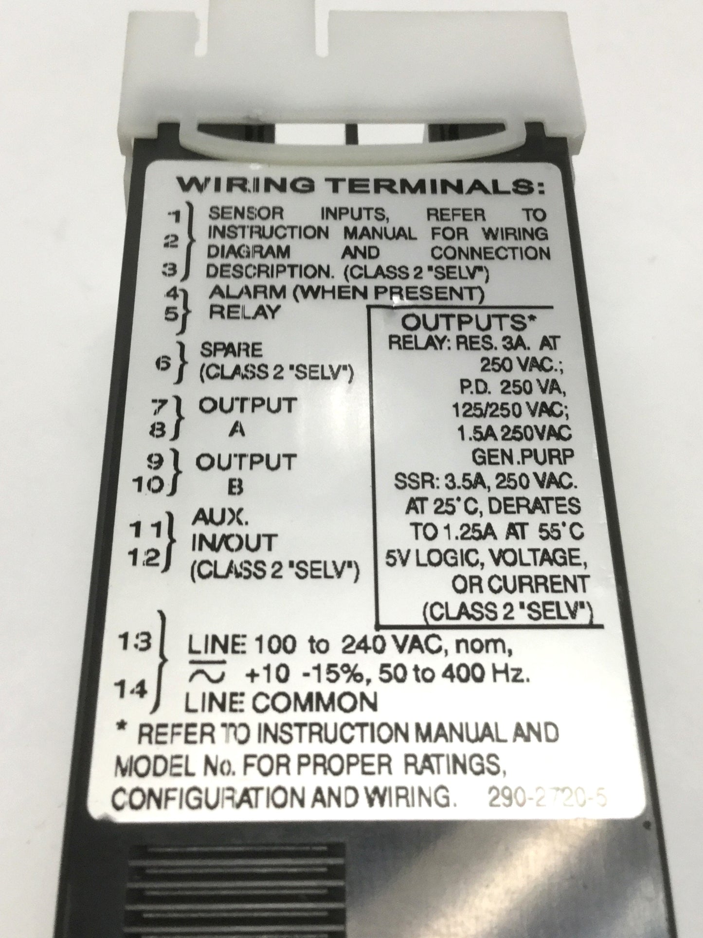 Used Love 16151 Self-Tune Temperature Process Controller Fuzzy 100-240VAC Relay Out