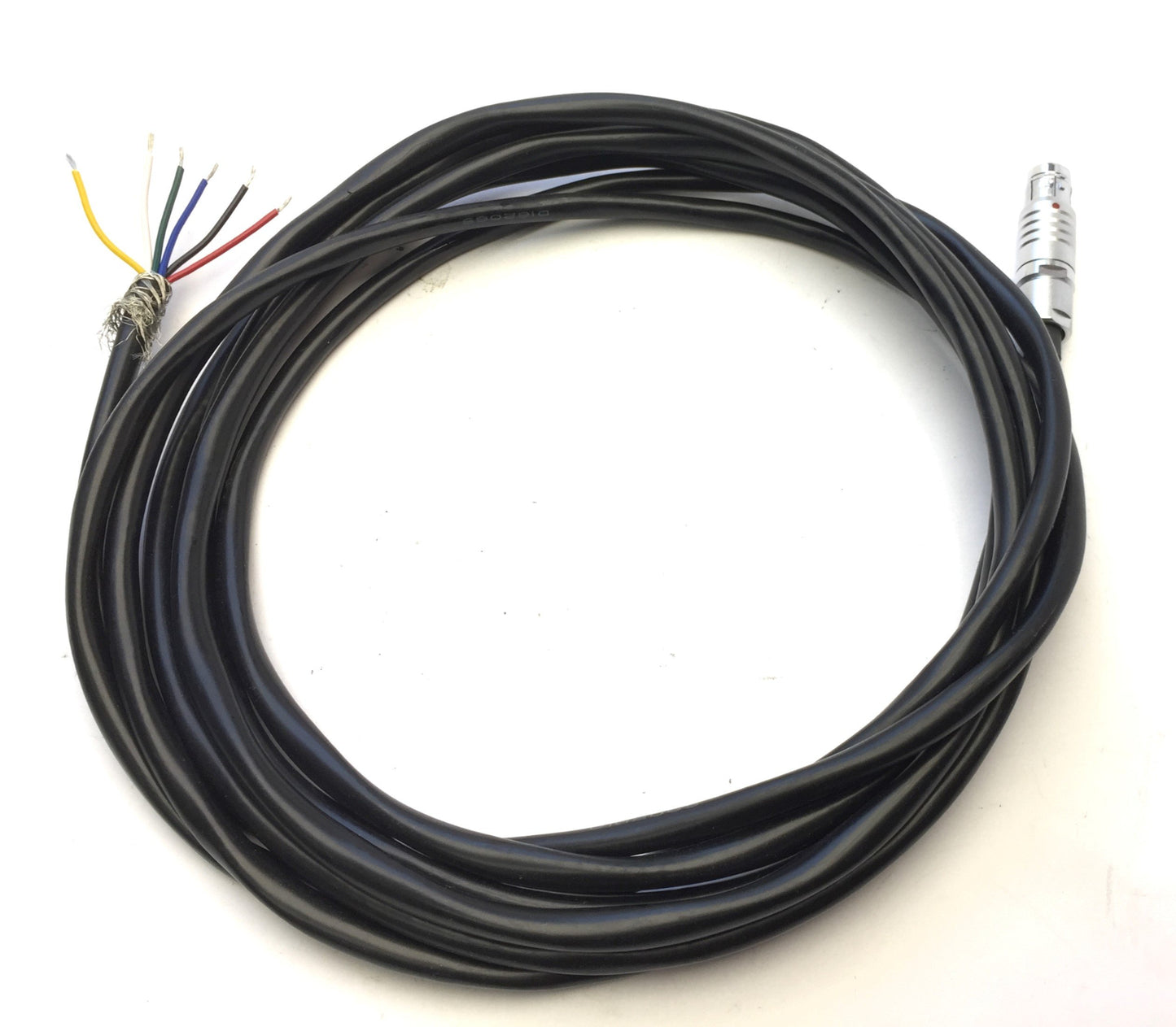 Used ODU Mini-Snap Circular Push-Pull 6-Pin Female Connector - Flying Leads Cable 12'