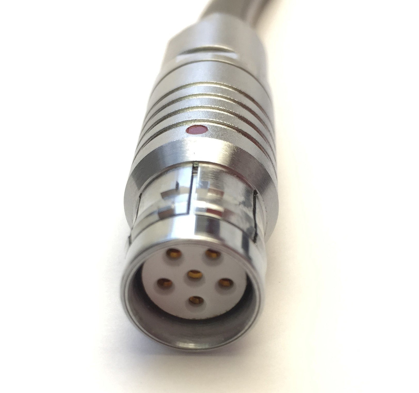 Used ODU Mini-Snap Circular Push-Pull 6-Pin Female Connector - Flying Leads Cable 12'