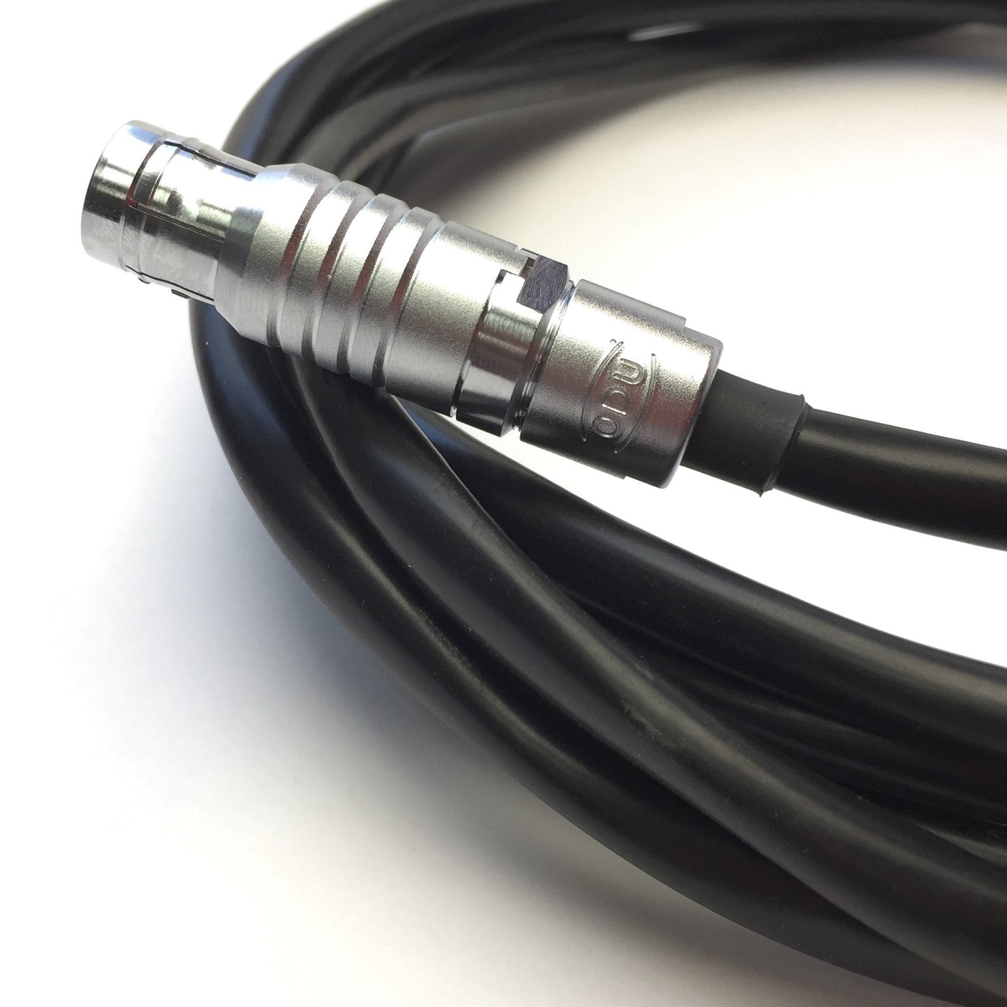 Used ODU Mini-Snap Circular Push-Pull 6-Pin Female Connector - Flying Leads Cable 12'