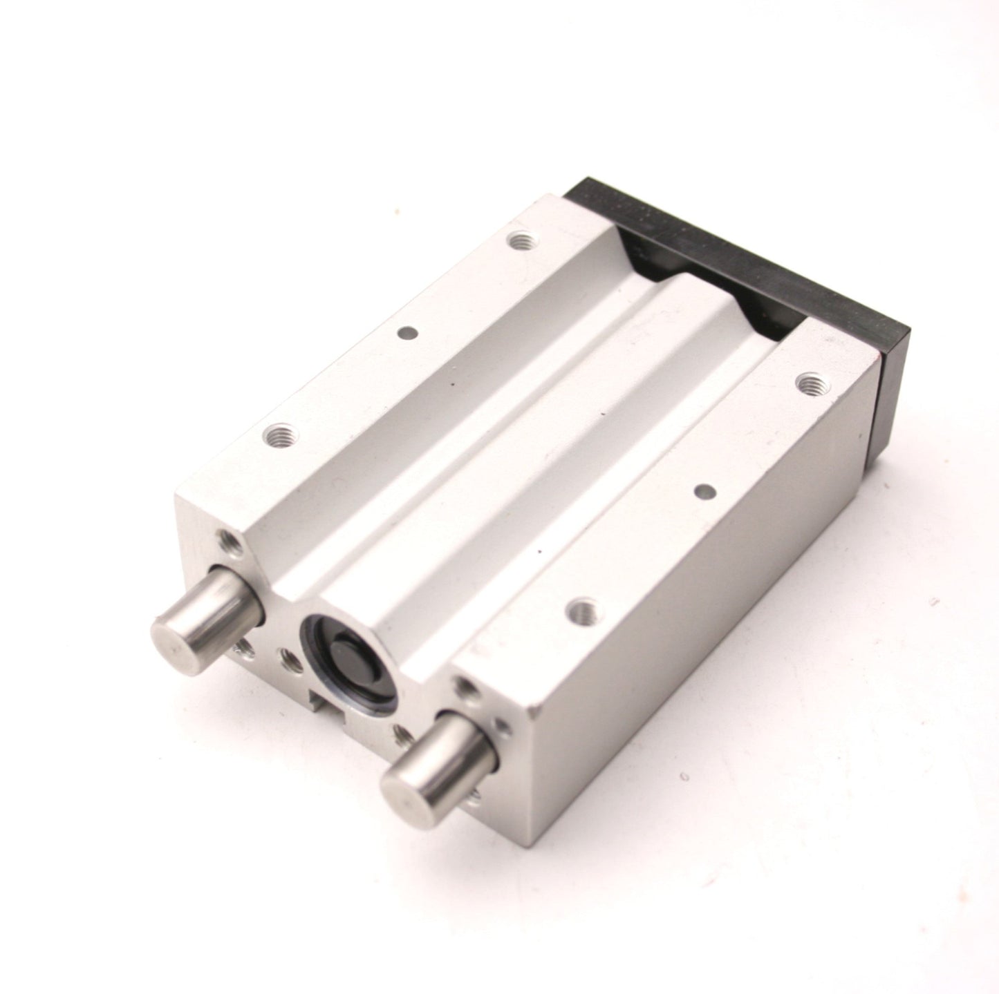 Used Double Acting Pneumatic Guided Cylinder, 2" Stroke, 10/32-M5x0.8 Ports