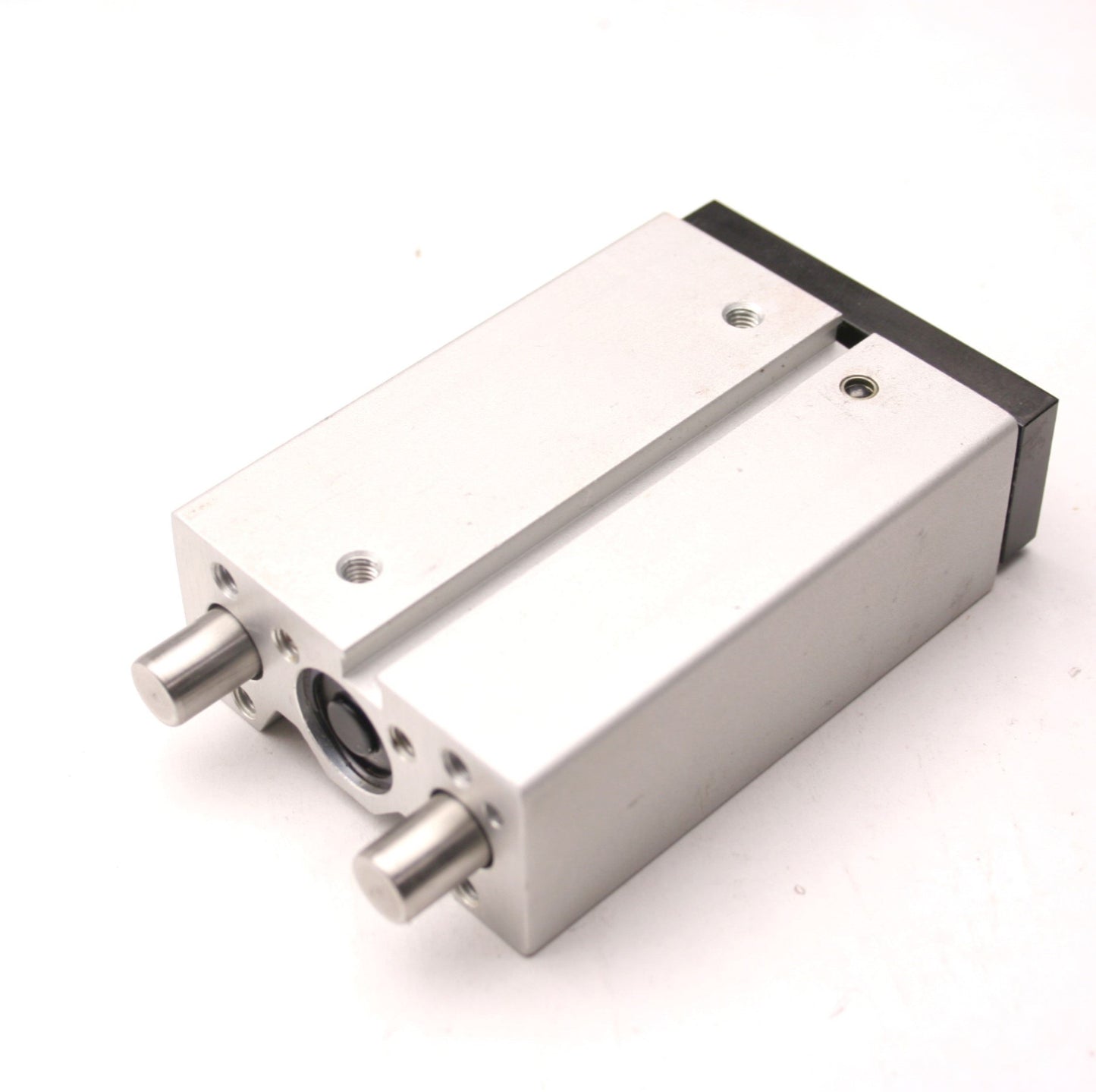 Used Double Acting Pneumatic Guided Cylinder, 2" Stroke, 10/32-M5x0.8 Ports