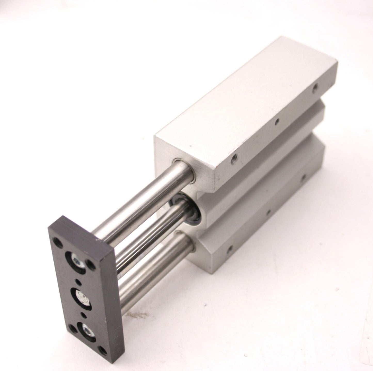 Used Double Acting Pneumatic Guided Cylinder, 2" Stroke, 10/32-M5x0.8 Ports
