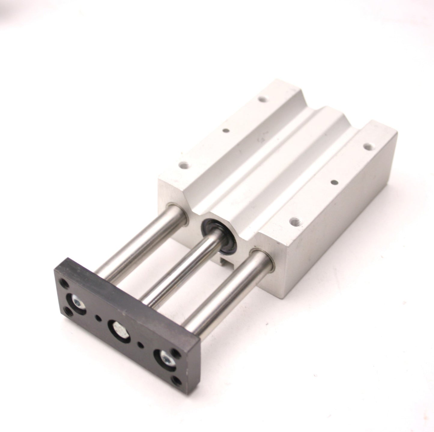 Used Double Acting Pneumatic Guided Cylinder, 2" Stroke, 10/32-M5x0.8 Ports