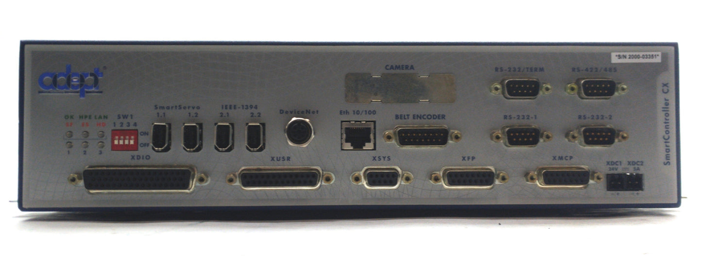 Used Adept 20000-310 Rev. L Smart Robot Controller CX IEEE-1394 I/O w/128MB CF Card